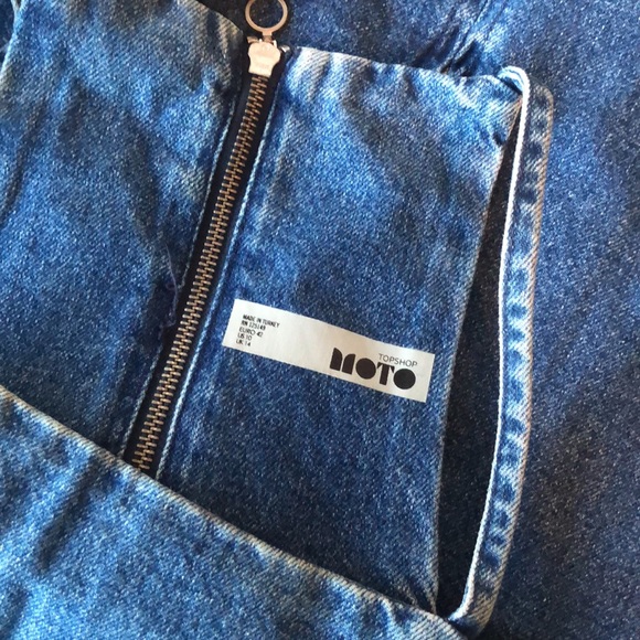 Denim pinafore dress TOPSHOP - Picture 4 of 4